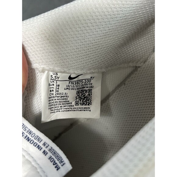 Nike Air Force 1 Low women’s White and Blue Sz 5.5 Y - Picture 6 of 12